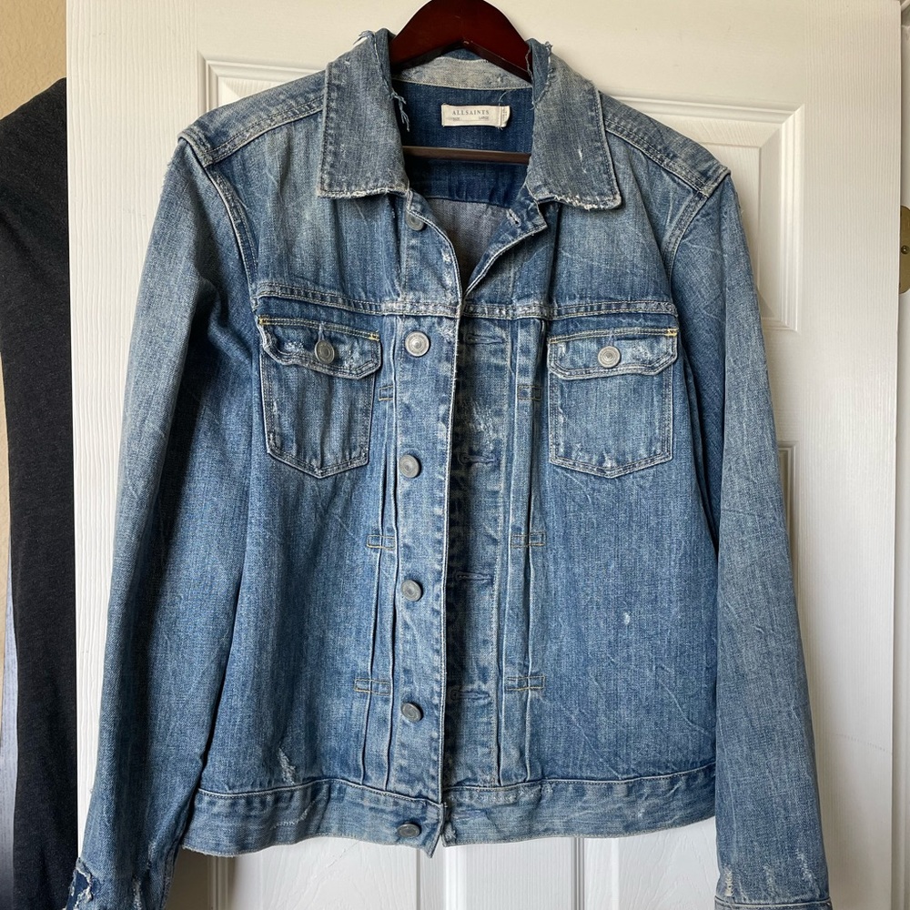 Allsaints mens denim jacket